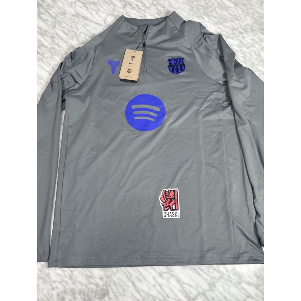Nike Kobe FC Barcelona Long Sleeve Quarter Zip Training Top Mens Large IO4253 08